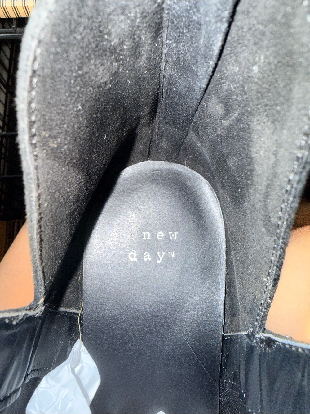 a new day Black Suede Studded Ankle Booties - Picture 5 of 6